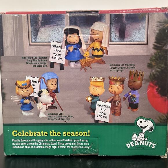 Peanuts 2010 Nativity Set 9 Pcs Christmas Figurines Charlie Brown & Snoopy RARE - Picture 6 of 10